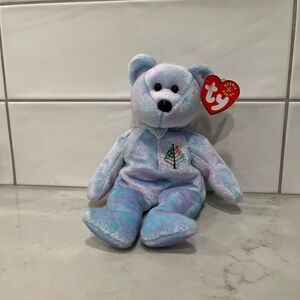 Ty Pastel Blue and Purple Bear Plush